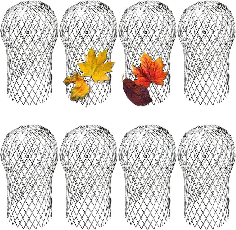 scorking 10 Pack Gutter Downspout Guard, Downspout Guard Filter Strainer 3.5 Inch Aluminium Expandable Mesh, Gutter Screen Cover Protector Stop Leaf Debris and Rodent Blocking (10) - Image 1